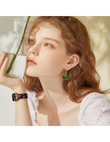 Banda Floral de Silicona SuperNaNa para Apple Watch 38-49mm