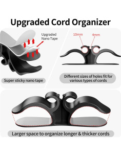 Organizador de Cables Indemo 6PCS Adhesivo para Electrodomésticos 2