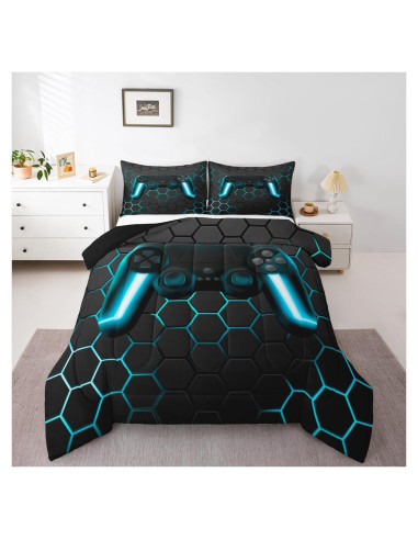 Conforter Twin Erosebridal Gamer Azul Microfibra 173x228cm
