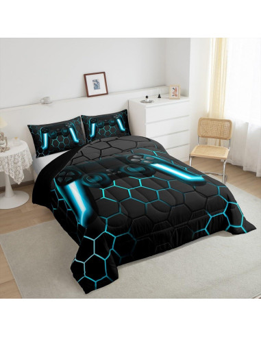 Conforter Twin Erosebridal Gamer Azul Microfibra 173x228cm