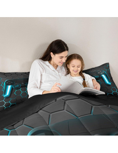 Conforter Twin Erosebridal Gamer Azul Microfibra 173x228cm