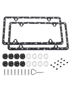 Marco de Placa de Licencia Brillante FIISFIIS 30.99x16 cm