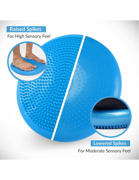 Cojín de Inestabilidad RFAQK Azul 33.5 cm - Mejora Postura y Equilibrio