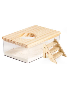 Contenedor de Baño de Arena para Hámster Guleite Rectángulo Pequeño