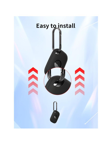 Paquete de 4 Fundas de Silicona BOVUGAC para Tile Pro 2024 - Negro