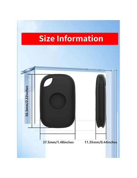 Paquete de 4 Fundas de Silicona BOVUGAC para Tile Pro 2024 - Negro