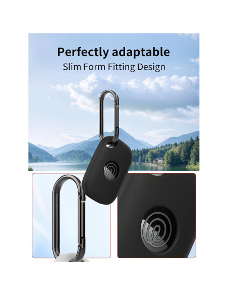 Paquete de 4 Fundas de Silicona BOVUGAC para Tile Pro 2024 - Negro