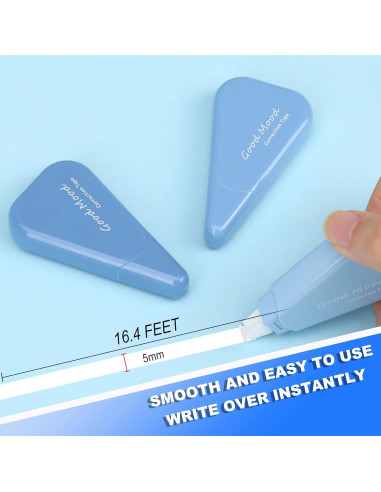 Cinta Correctora Blanca Jovanssen, Paquete de 6, 5m