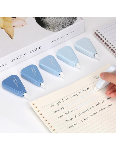 Cinta Correctora Blanca Jovanssen, Paquete de 6, 5m