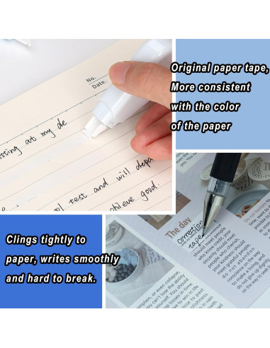 Cinta Correctora Blanca Jovanssen, Paquete de 6, 5m