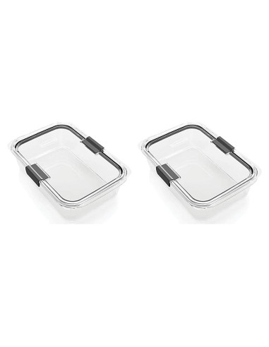Contenedor de Almacenamiento Rubbermaid Brilliance 4.54L Hermético - Paquete de 2