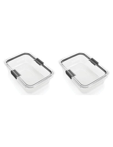Contenedor de Almacenamiento Rubbermaid Brilliance 4.54L Hermético - Paquete de 2