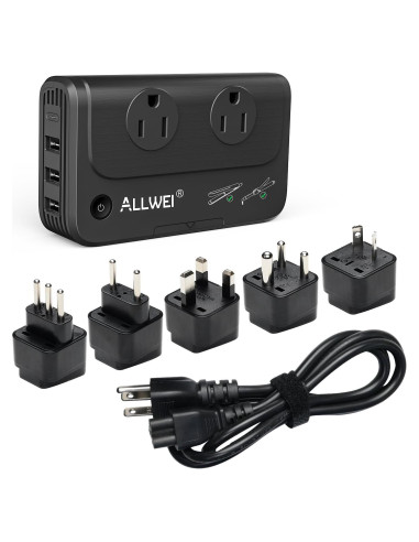 Convertidor de Voltaje ALLWEI 220V a 110V para Viajes