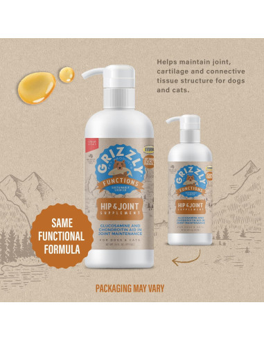 Ayuda para Articulaciones Grizzly para Perros 473 ml Fuerza Extra