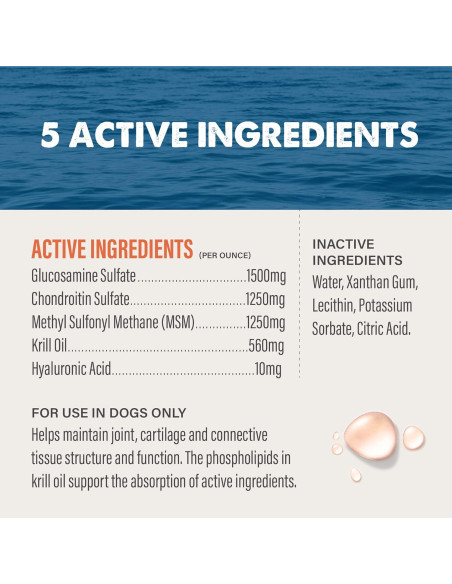 Ayuda para Articulaciones Grizzly para Perros 473 ml Fuerza Extra