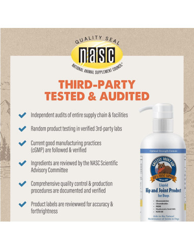 Ayuda para Articulaciones Grizzly para Perros 473 ml Fuerza Extra