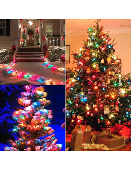 Pack de 25 Bombillas C7 Verdes E12 5W para Decoración