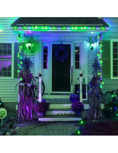 Pack de 25 Bombillas C7 Verdes E12 5W para Decoración