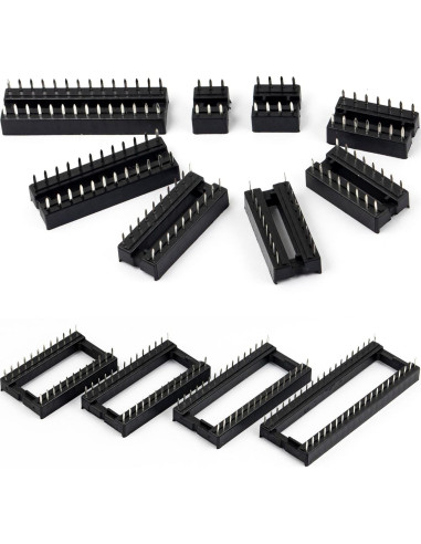 Kit de 208 Piezas de Zócalos DIP IC Jujinglobal 2.54mm