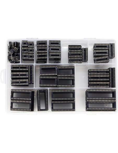 Kit de 208 Piezas de Zócalos DIP IC Jujinglobal 2.54mm