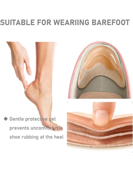 Agarradores de Talón Antideslizantes VivoFoot - 4 Pares Gel