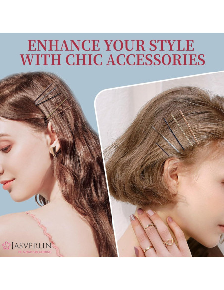 Kit 250 Horquillas de Pelo JASVERLIN 5cm Colores Variados