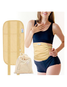 Compresa de Aceite de Ricino Pedobi - Algodón Orgánico Reutilizable