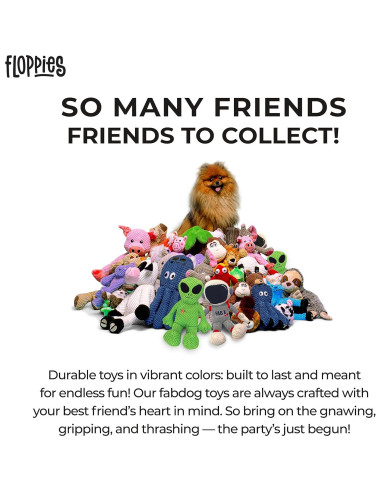 Juguete de Peluche para Perros fabdog Floppies Pequeño Alienígena
