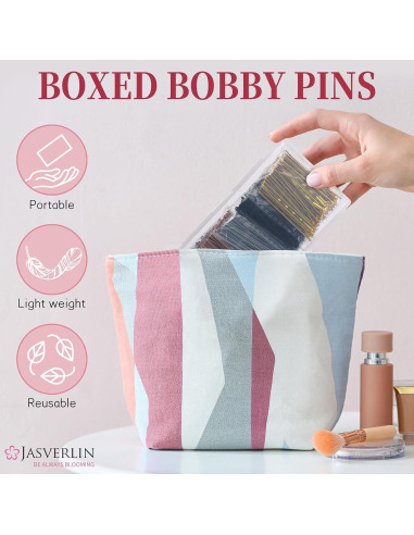 Kit 250 Horquillas de Pelo JASVERLIN 5cm Colores Variados