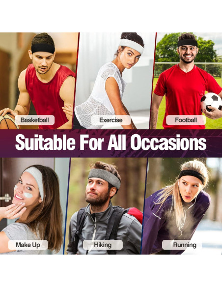 Banda deportiva para la cabeza NONSTOP, algodón, unisex, 5.5 cm