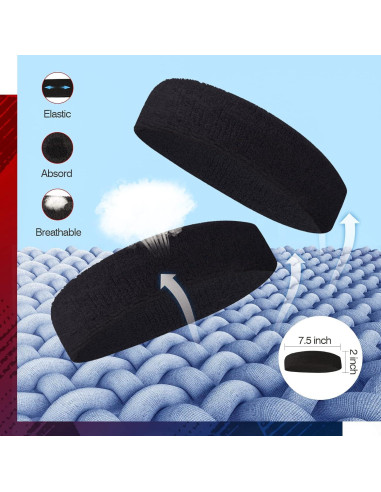 Banda deportiva para la cabeza NONSTOP, algodón, unisex, 5.5 cm