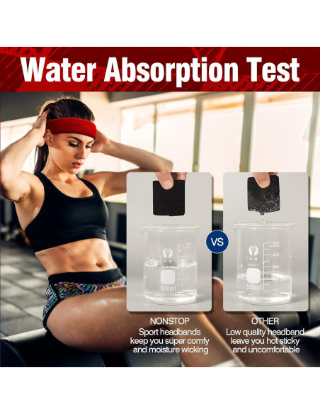 Banda deportiva para la cabeza NONSTOP, algodón, unisex, 5.5 cm