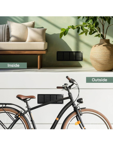 Cubierta de Ventilación Metal 40x15 cm con Protección Insectos