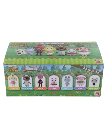 Muñecos de Felpa Shokugan Bandai Animal Crossing 7 Piezas 5.6 cm