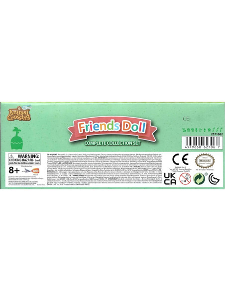 Muñecos de Felpa Shokugan Bandai Animal Crossing 7 Piezas 5.6 cm