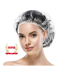 Gorras de Ducha Desechables MORGLES 100 Piezas Impermeables