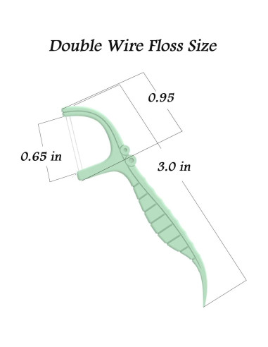 Palillos de Hilo Dental Holy Rose 2 Cajas Sabor Menta 100 Unidades