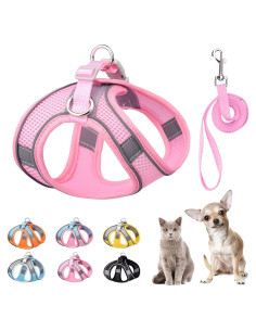 Arnés y Correa para Perros Pequeños PETPUBGNZS Rosa XXS