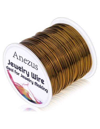 Alambre de Joyería Anezus 20 Gauge 25m Cobre Bronce Antiguo
