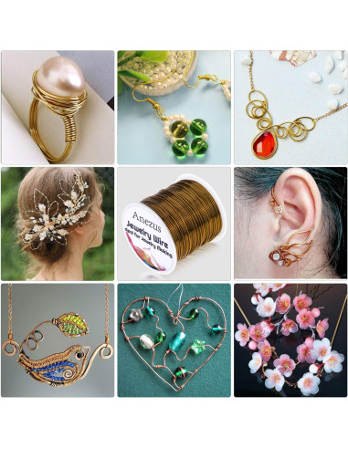 Alambre de Joyería Anezus 20 Gauge 25m Cobre Bronce Antiguo