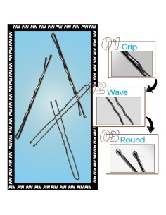Juego de Horquillas y Redes para Moño 130pcs Whisrvival 2