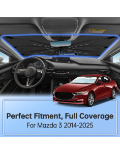 Parasol Plegable Bocvam para Parabrisas Mazda 3 2014-2025 2