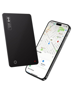Tarjeta Localizadora Ultra Delgado Lmrbelec para Cartera - Negro