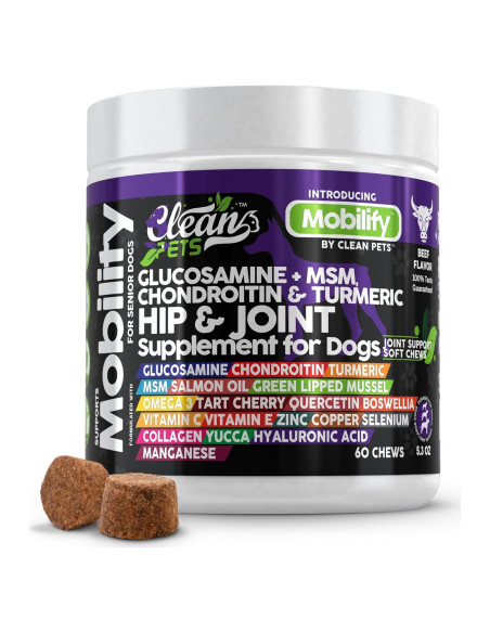Suplemento Articular para Perros Clean Brands 60 Masticables