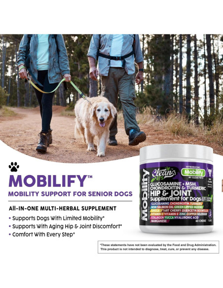 Suplemento Articular para Perros Clean Brands 60 Masticables