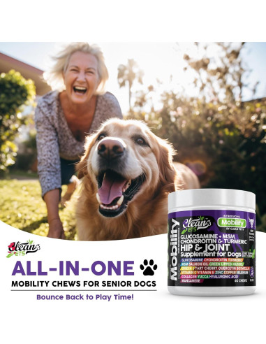 Suplemento Articular para Perros Clean Brands 60 Masticables