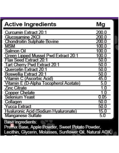 Suplemento Articular para Perros Clean Brands 60 Masticables