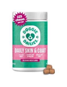 Suplemento para Piel y Abrigo Doggie Dailies Pato 225 masticables
