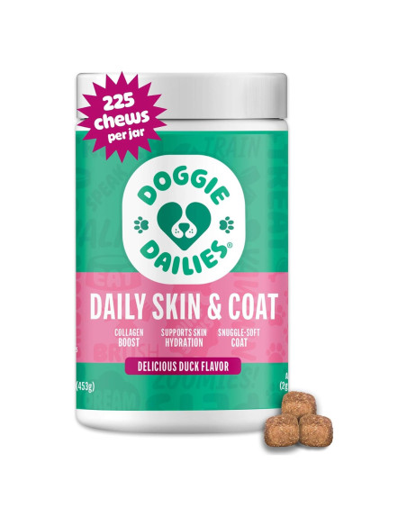 Suplemento para Piel y Abrigo Doggie Dailies Pato 225 masticables