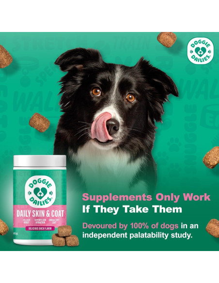 Suplemento para Piel y Abrigo Doggie Dailies Pato 225 masticables